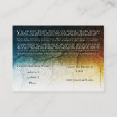 最後に造られる-ビジネスまたはアウトリーチカード- 2.5 x 3.5 名刺 (裏面)