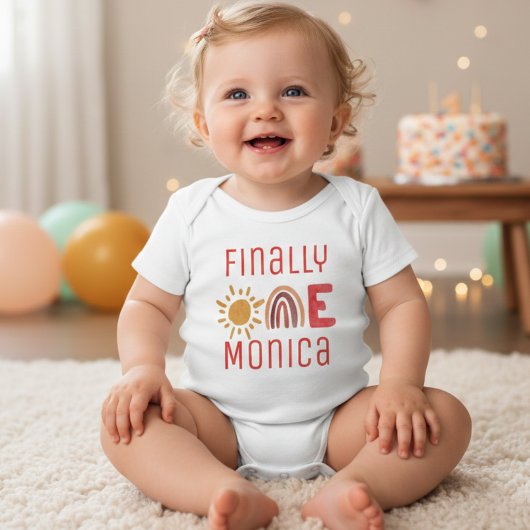 最後に1つのボホの名前ベビーボディスーツ ベビーボディスーツ