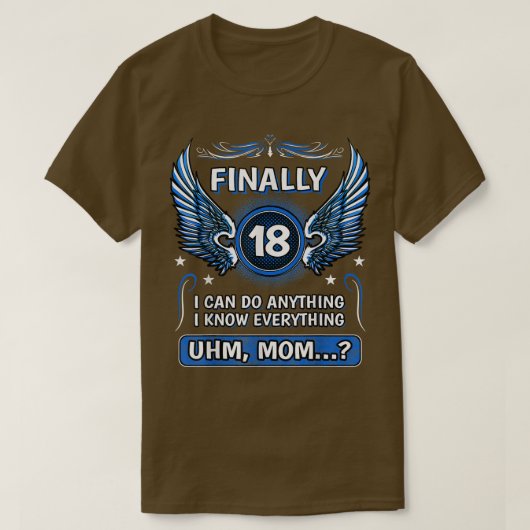 最後に18時間ママ18 Tシャツ (デザイン正面)