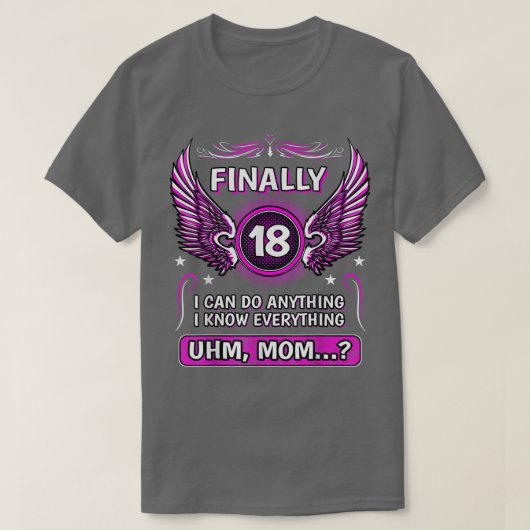 最後に18時間ママ18 Tシャツ (デザイン正面)