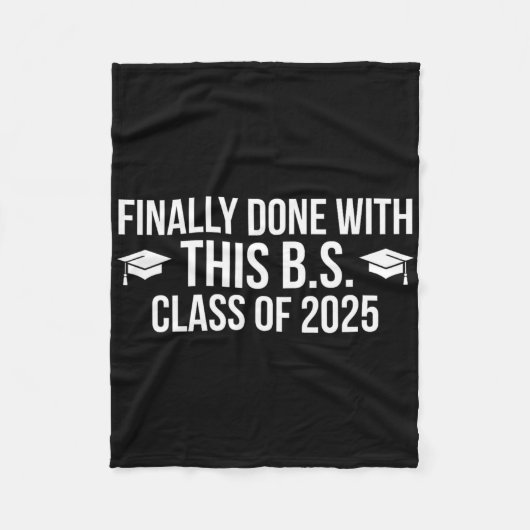 最後に2025のこのBs Clで完了 – 卒業 フリースブランケット (正面)
