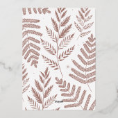 最後に |スナップショット写真の日付の保存 箔招待状 (裏面)