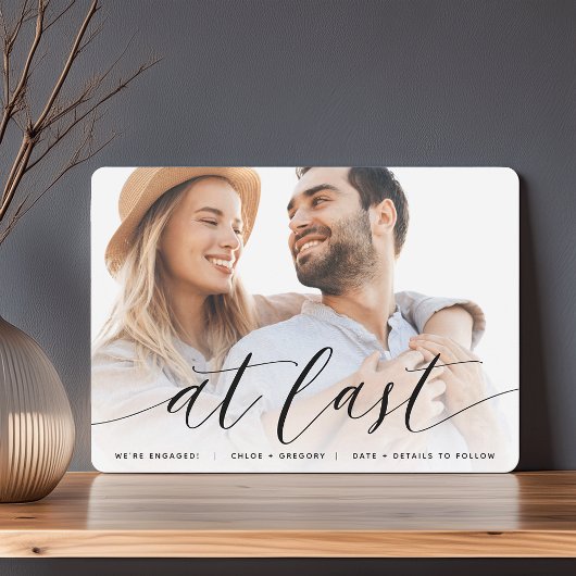 最後に |フルフォト婚約 案内状