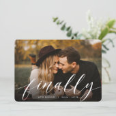 最後に |フルフォト婚約 案内状 (スタンド正面)