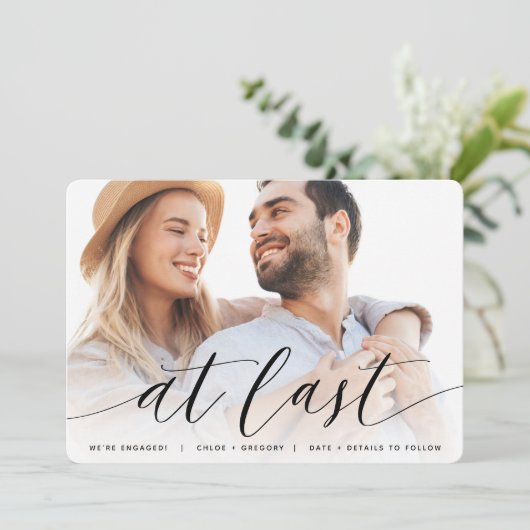 最後に |フルフォト婚約 案内状 (スタンド正面)