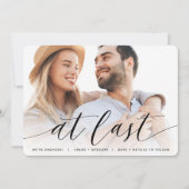 最後に |フルフォト婚約 案内状 (正面)