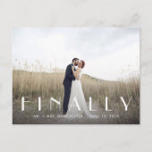 最後に+ミセス結婚の発表 案内ポストカード (正面)