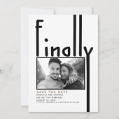 最後に |写真モダンの日付を保存 セーブザデート (正面)