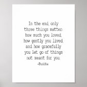 最後に、唯一の3つの問題は、仏引用文 ポスター (正面)