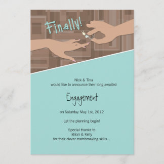 最後に! 婚約の発表 案内状