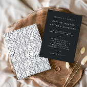 最後に、幾何モダン結婚式招待状 セーブザデート