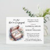 最後に!我々は、婚約したエレガント婚約パーティ 招待状 (スタンド正面)