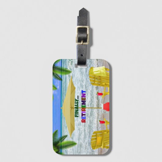 最後に…退職 ラゲッジタグ (正面縦)