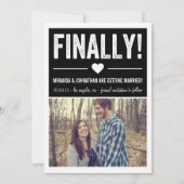 最後に-黒い写真のセーブ・ザ・デート案内 セーブザデート (正面)