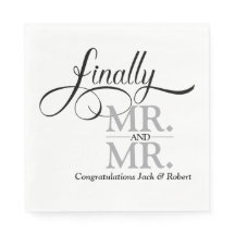 最後にMr.とMr.ウェディングレセプションカクテル