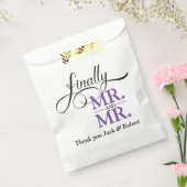 最後にMr.とMr.ウェディングレセプション フェイバーバッグ (封をした状態)