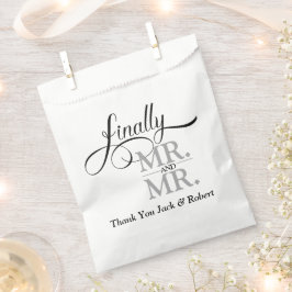 最後にMr.とMr.ウェディングレセプション フェイバーバッグ