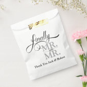 最後にMr.とMr.ウェディングレセプション フェイバーバッグ (封をした状態)