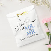 最後にMr.とMr.ウェディングレセプション フェイバーバッグ (封をした状態)