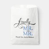 最後にMr.とMr.ウェディングレセプション フェイバーバッグ (正面)