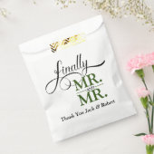 最後にMr.とMr.ウェディングレセプション フェイバーバッグ (封をした状態)