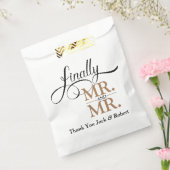 最後にMr.とMr.ウェディングレセプション フェイバーバッグ (封をした状態)