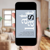 最後にQRコードダスティブルー婚約招待状 招待状