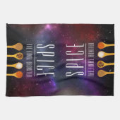 最後のおもしろいカラフルフロンティアをスパイス キッチンタオル (横)