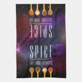 最後のおもしろいカラフルフロンティアをスパイス キッチンタオル (縦)