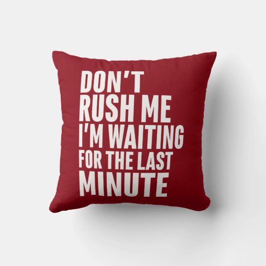 最後のおもしろい分の先送りは私を急がさない クッション (裏面)