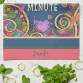 最後のおもしろい分の引用文フローラハート名 キッチンタオル (折り畳み)