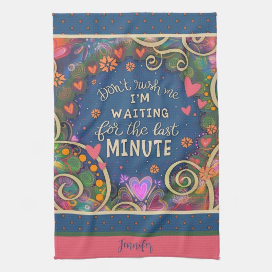 最後のおもしろい分の引用文フローラハート名 キッチンタオル (縦)