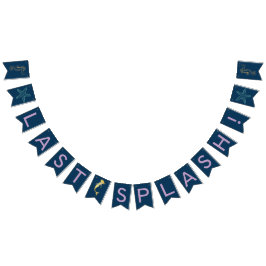 最後のしぶきの人魚のバチェロレッテの旗 バンティングフラッグ