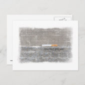 最後のやめ煙草でアンチ喫煙を勝ち取る人 ポストカード (正面/裏面)