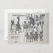 最後のアステカ皇帝クアウテモクが降伏する ポストカード (正面/裏面)