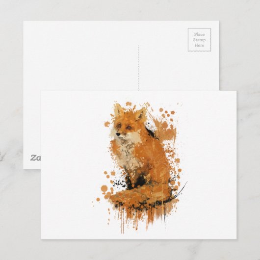 最後のキツネ ポストカード (正面/裏面)