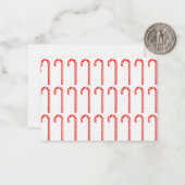 最後のキャンディーケーンクリスマスカード ノートカード (正面/裏面インサイチュ)