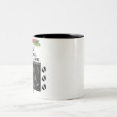 最後のクリスマスと夜の静か超音波写真 ツートーンマグカップ (中央)