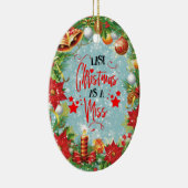 最後のクリスマスアザ恋しく思フェスティバルクリスマスリース セラミックオーナメント (右)