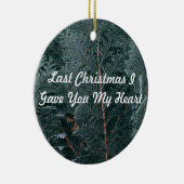 最後のクリスマス与えよ私のハート セラミックオーナメント (右)