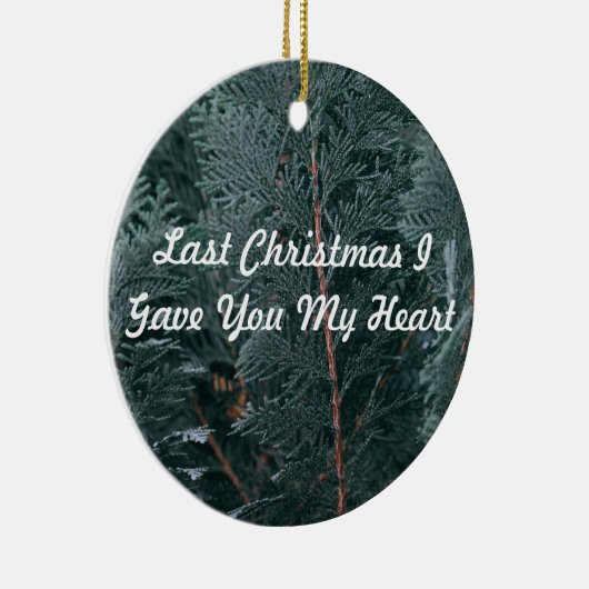 最後のクリスマス与えよ私のハート セラミックオーナメント (右)