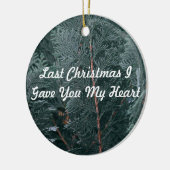最後のクリスマス与えよ私のハート セラミックオーナメント (左)