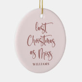 最後のクリスマス恋しく思の写真 セラミックオーナメント (右)