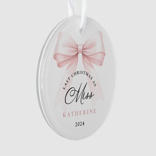 最後のクリスマス恋しく思は オーナメント (正面)