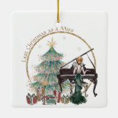 最後のクリスマス恋しく思は |レッドヘッド遊のピアノ セラミックオーナメント (裏面)