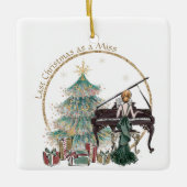 最後のクリスマス恋しく思は |レッドヘッド遊のピアノ セラミックオーナメント (正面)