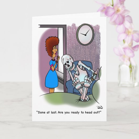 最後のグリーティングカードで完了 カード (蘭)