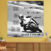 最後のコーナーでの勝利は決して与えモノに近づけない キャンバスプリント (インサイチュ (リビング))