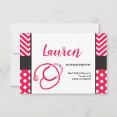 最後のショットブライダルシャワー挿入 招待状 (正面)