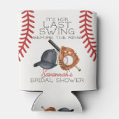 最後のスイングでホームランの ブライダルシャワーのお土産 缶クーラー (裏面)